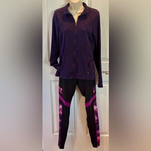 C9 Jogging Suit Small Purple and Black Pre-owned Good condition. Zip jacket.